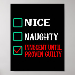 Poster Nice Naughty Innocent Jusqu'À La Culpabilité Prove