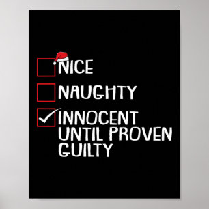 Poster Nice Naughty Innocent Jusqu'À La Culpabilité Prove
