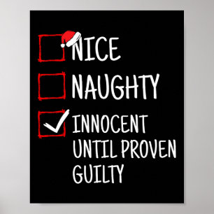 Poster Nice Naughty Innocent Jusqu'À La Culpabilité Prove
