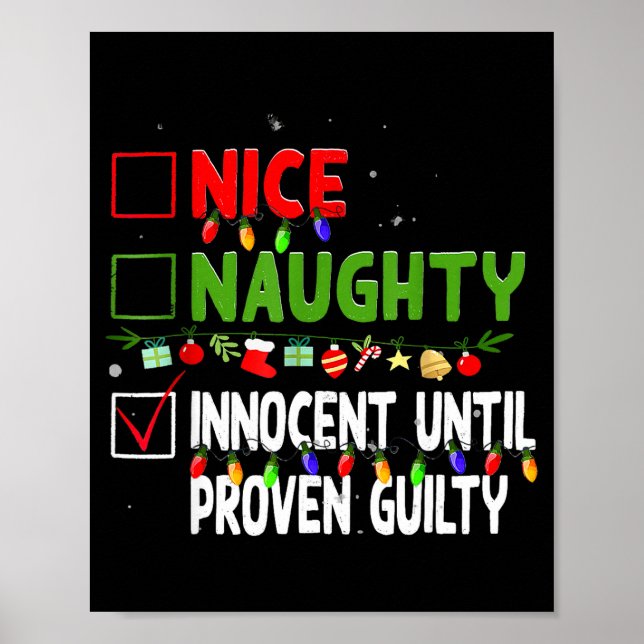 Poster Nice Naughty Innocent Until Proven Guilty Family C (Devant)