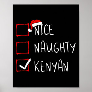 Poster Nice Naughty Kenyan Christmas Kenya Heritage Roots
