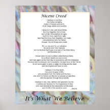 Poster Nicene Creed 24" x 30"