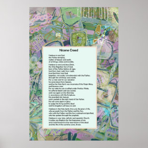Poster Nicene Creed Christian Print