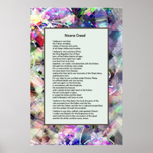 Poster Nicene Creed Christian Print