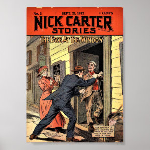 Poster Nick Carter Stories 002 - Le Visage À La Fenêtre