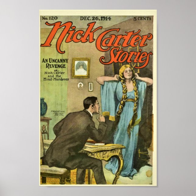 Poster Nick Carter Stories 120 - Une Insolite Revenge (Devant)
