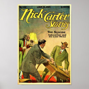 Poster Nick Carter Stories 122 - Le suicide