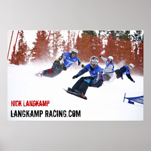 Poster Nick Langkamp Racing (Devant)