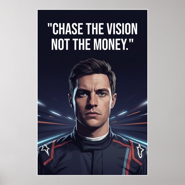Poster Nico Hülkenberg Racing Vector – Chase the Vision (Devant)