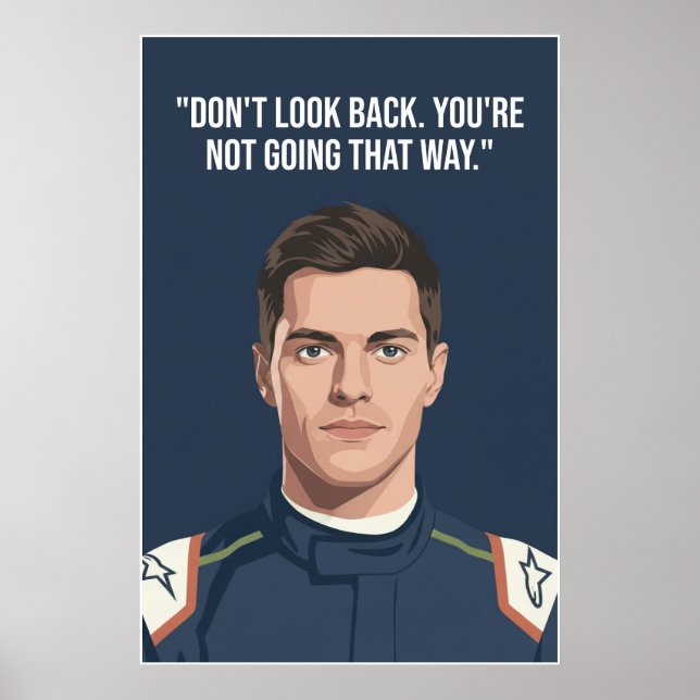 Poster Nico Hülkenberg Racing Vector – Don’t Look Back (Devant)