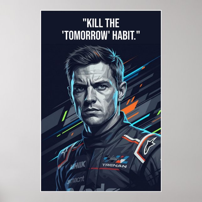 Poster Nico Hülkenberg Racing Vector – Kill the Tomorrow (Devant)