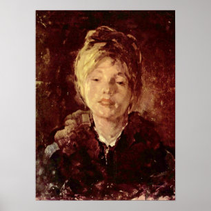 Poster Nicolae Grigorescu - Portrait d'une fille