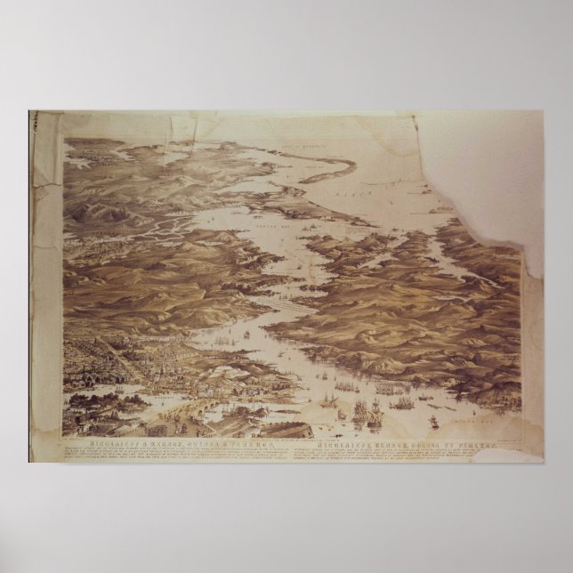 Poster Nicolaieff et Kerson Bay, Odessa & Perekop (Devant)