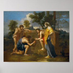Poster Nicolas Poussin - et dans l'amour-propre d'Arcadie