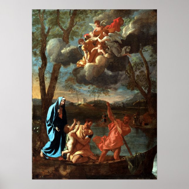 Poster Nicolas Poussin Le retour de la Sainte Famille (Devant)