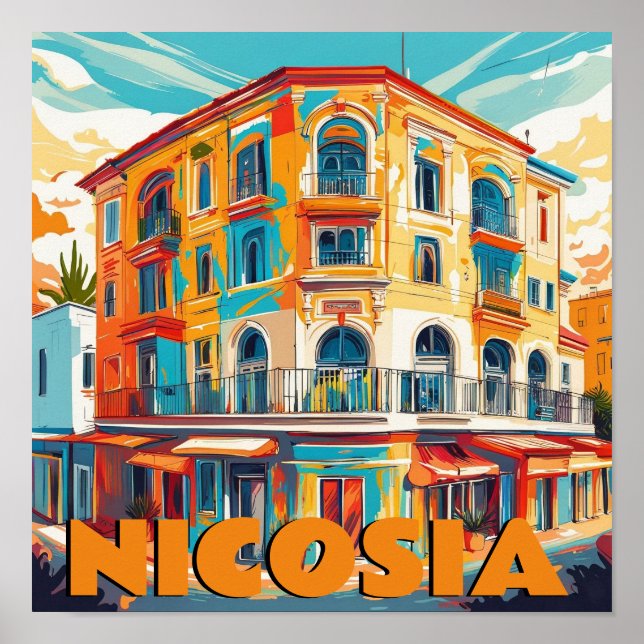 Poster Nicosie, capitale de Chypre (Devant)