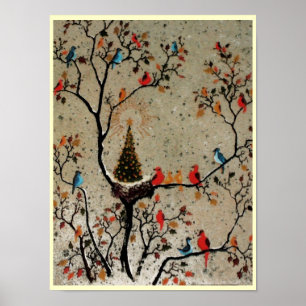 Poster Nid d'arbre de Noël ~ Imprimer l'affiche