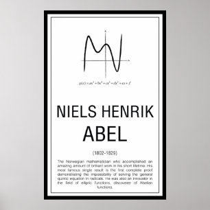 Poster Niels Henrik Abel