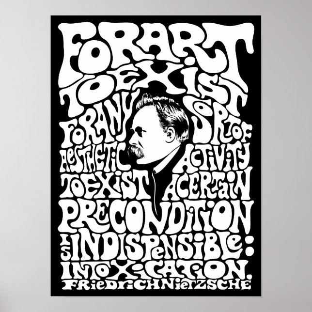 Poster Nietzsche - Art (Devant)