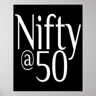Poster Nifty à cinquante-cinquantième anniversaire
