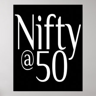 Poster Nifty à cinquante-cinquantième anniversaire
