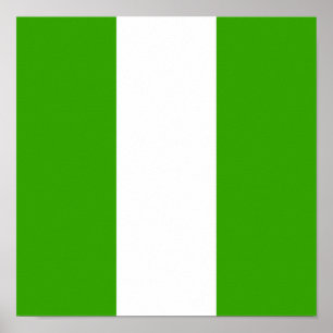 Poster Nigeria Drapeau Afrique Nigérian Pays Pays Home Pa