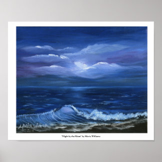 Poster "Night by the Moon" avec/border par MWillia