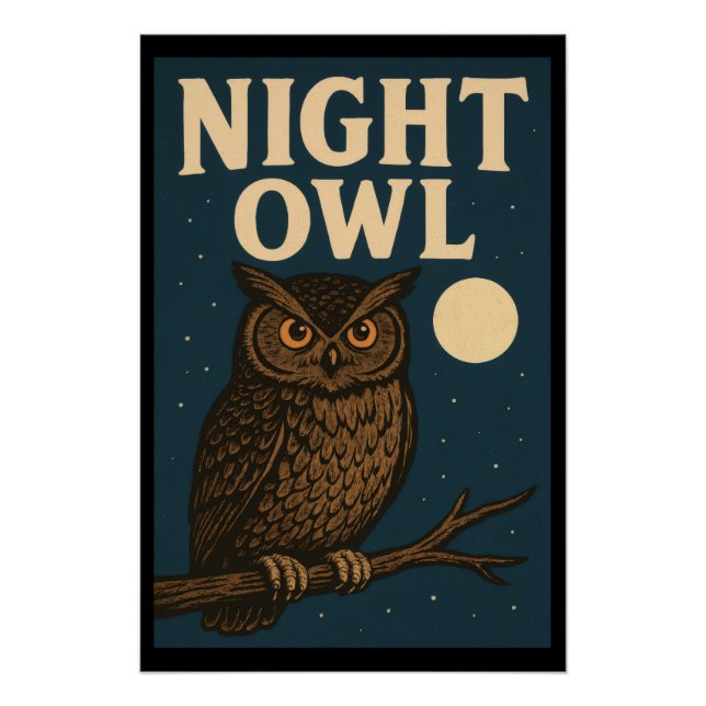 Poster Night Owl (Devant)