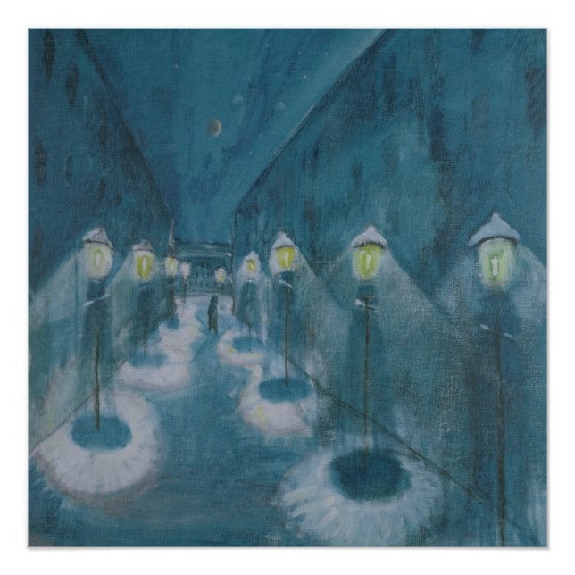 Poster Night Street (Street By Night) (1922) Walter Grama (Devant)