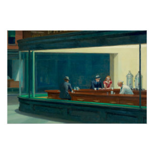 Poster Nighthawks 1942 d'Edward Hopper