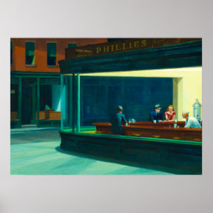 Poster Nighthawks, 1942 par Edward Hopper
