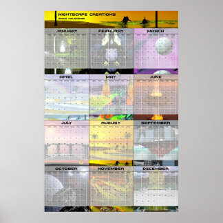 Poster Nightscape Creations Calendrier 2003 v1