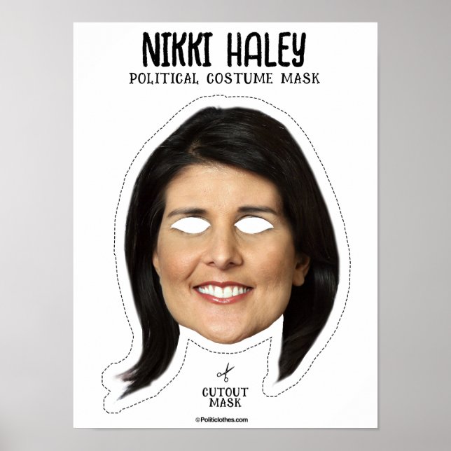 Poster Nikki Haley Masque Costume (Devant)