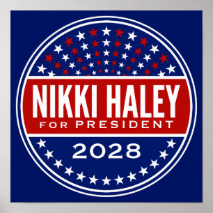 Poster Nikki Haley Présidente 2028
