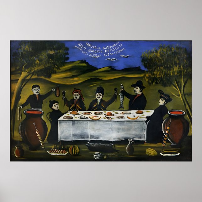 Poster Niko Pirosmani, peintre géorgien (Devant)