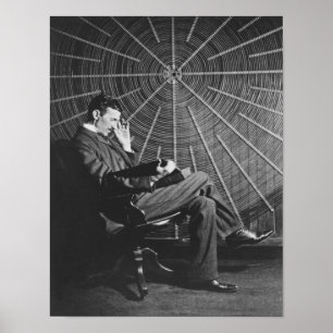 Poster Nikola Tesla, 1896