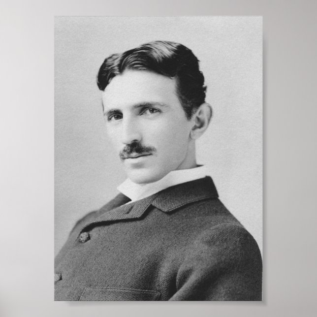 Poster Nikola Tesla - Vers 1890 (Devant)