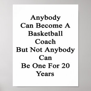 Poster N'Importe Qui Peut Devenir Un Entraîneur De Basket
