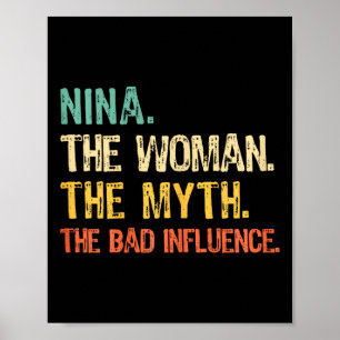Poster Nina La Femme Le Mythe La D Influence Drôle Rétr