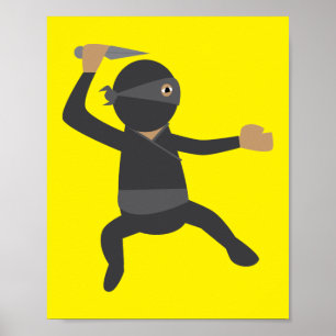 Poster Ninja Drôle