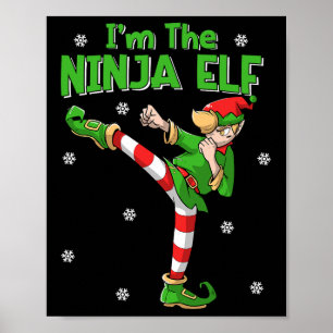 Poster Ninja Elf Karate Taekwondo Martial Arts Mixed mart