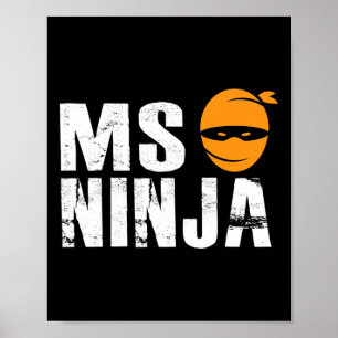 Poster Ninja - Sclérose en plaques Soutien à la sensibili