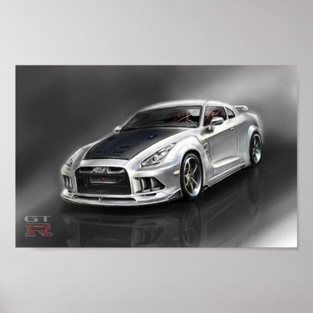 Poster Nissan GT-R (Devant)