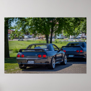 Poster Nissan Skyline 1989 R32 GTR