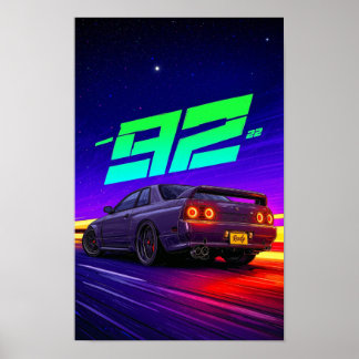 Poster Nissan Skyline GTR R32