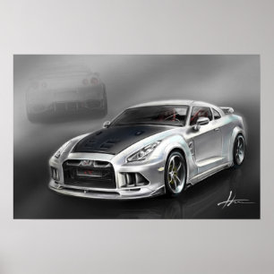Poster Nissan Skyline GTR R35