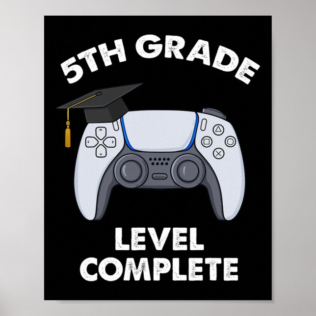 Poster Niveau 5e année Complet Graduation Gamer Boys Sch (Devant)