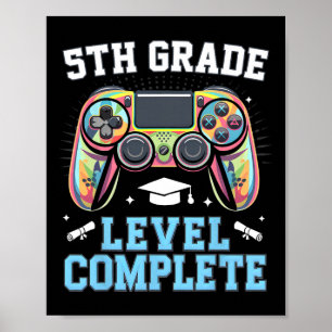 Poster Niveau 5e année, dernier jour d'école pour un joue