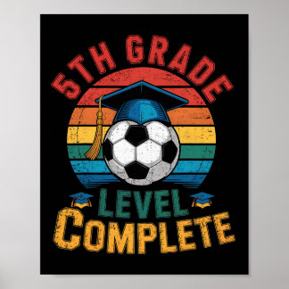 Poster Niveau 5e année Garçon Fille Dernier Jour de footb