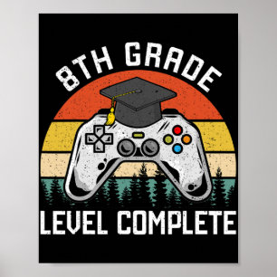 Poster Niveau 8e Année Journée Dernière de l'école Gradua